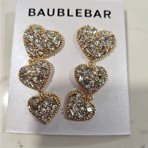 BaubleBar Heart Drop Earrings